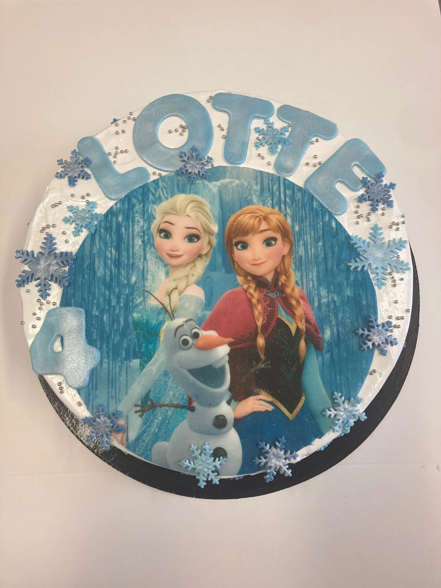 Gepersonaliseerde ijstaart foto 19